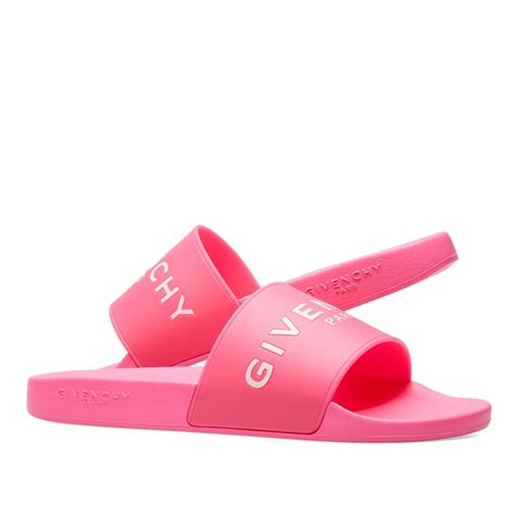 givenchy neon pink slides|givenchy marshmallow slides 35.